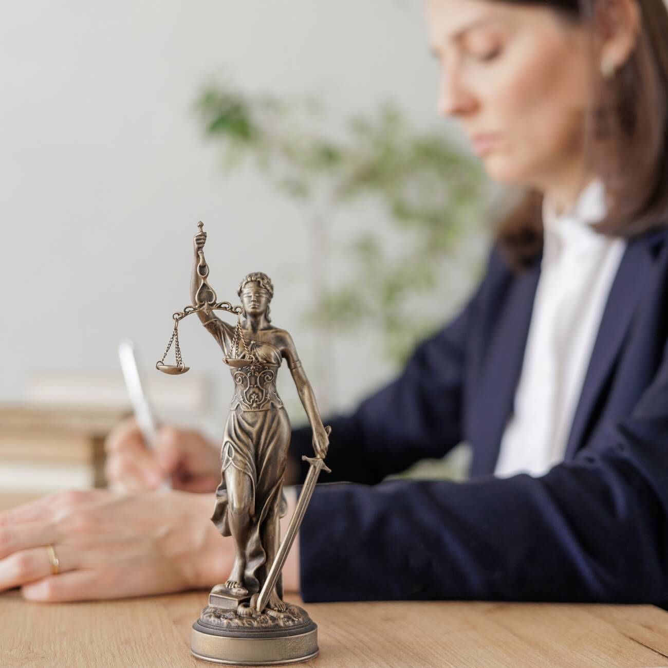 Woman reads Minnesota divorce laws for self-filing